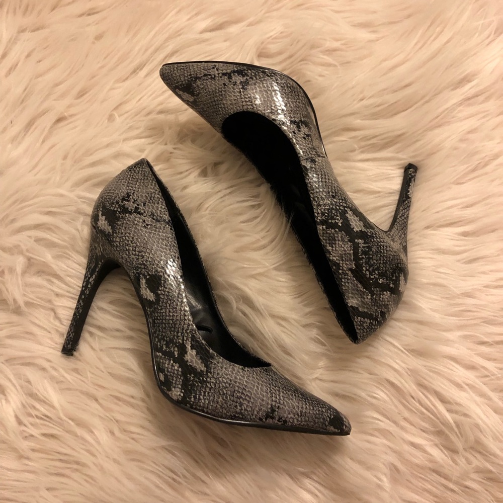 Express | 8 | Snake Print Heels